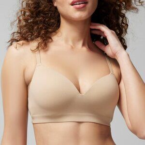 SOMA Enbliss Wireless Bra 40DDD Tan Beige Nude Soft T-Shirt Bra Comfort